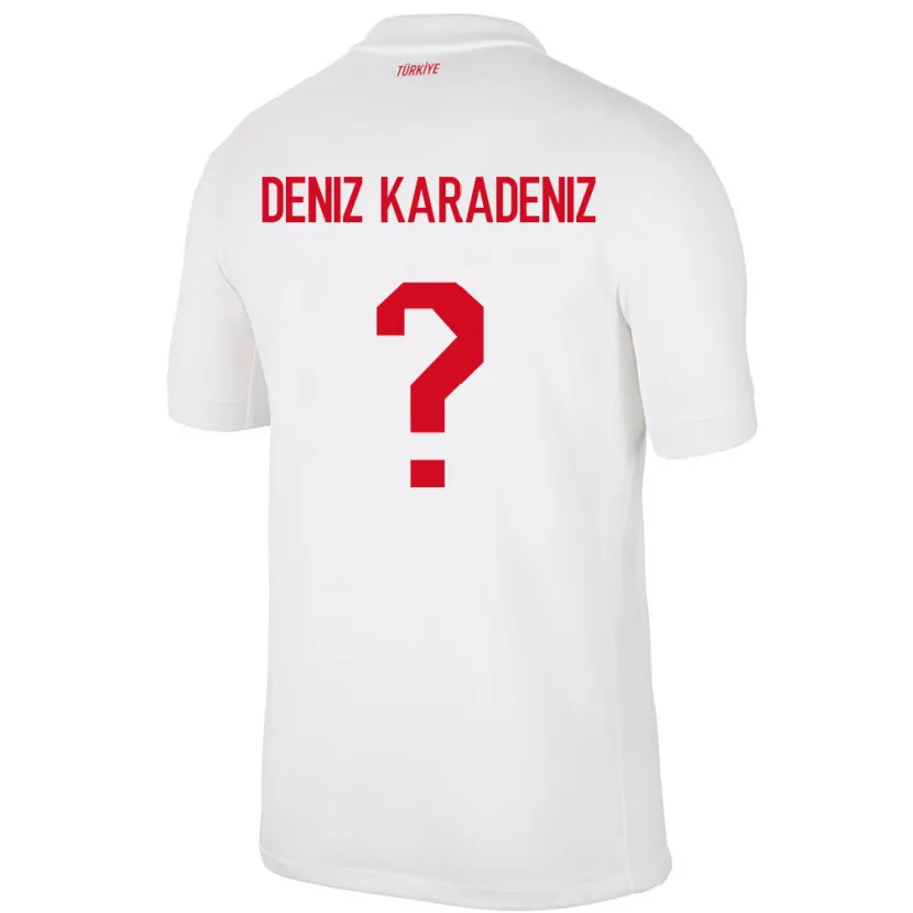 Danxen Dzieci Turcja Mustafa Deniz Karadeniz #0 Biały Domowa Koszulka 24-26 Koszulki Klubowe