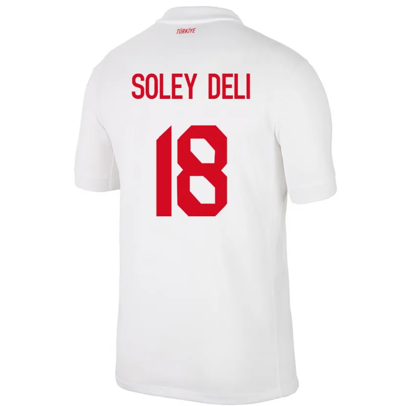Danxen Dzieci Turcja Dilara Soley Deli #18 Biały Domowa Koszulka 24-26 Koszulki Klubowe