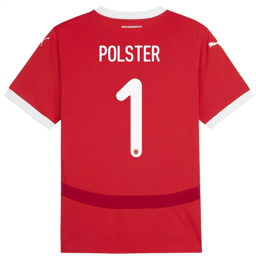 Danxen Dzieci Austria Nikolas Polster #1 Czerwony Domowa Koszulka 24-26 Koszulki Klubowe