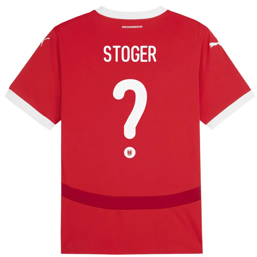 Danxen Dzieci Austria Marcel Stöger #0 Czerwony Domowa Koszulka 24-26 Koszulki Klubowe