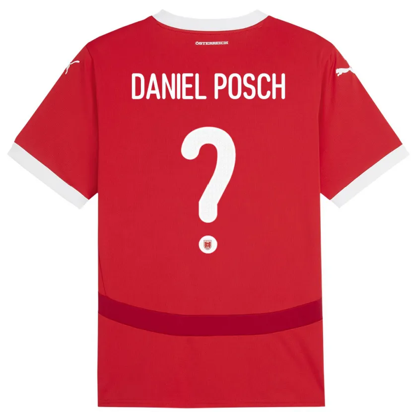 Danxen Dzieci Austria Daniel Posch #0 Czerwony Domowa Koszulka 24-26 Koszulki Klubowe