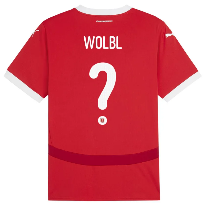 Danxen Dzieci Austria Christopher Wölbl #0 Czerwony Domowa Koszulka 24-26 Koszulki Klubowe