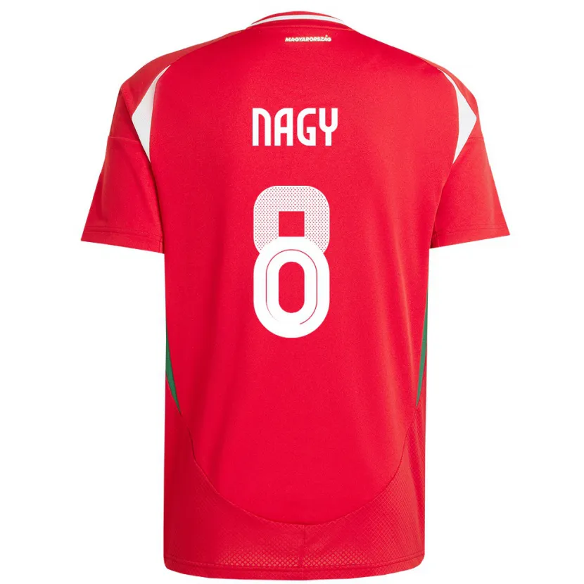 Danxen Dzieci Węgry Ádám Nagy #8 Czerwony Domowa Koszulka 24-26 Koszulki Klubowe