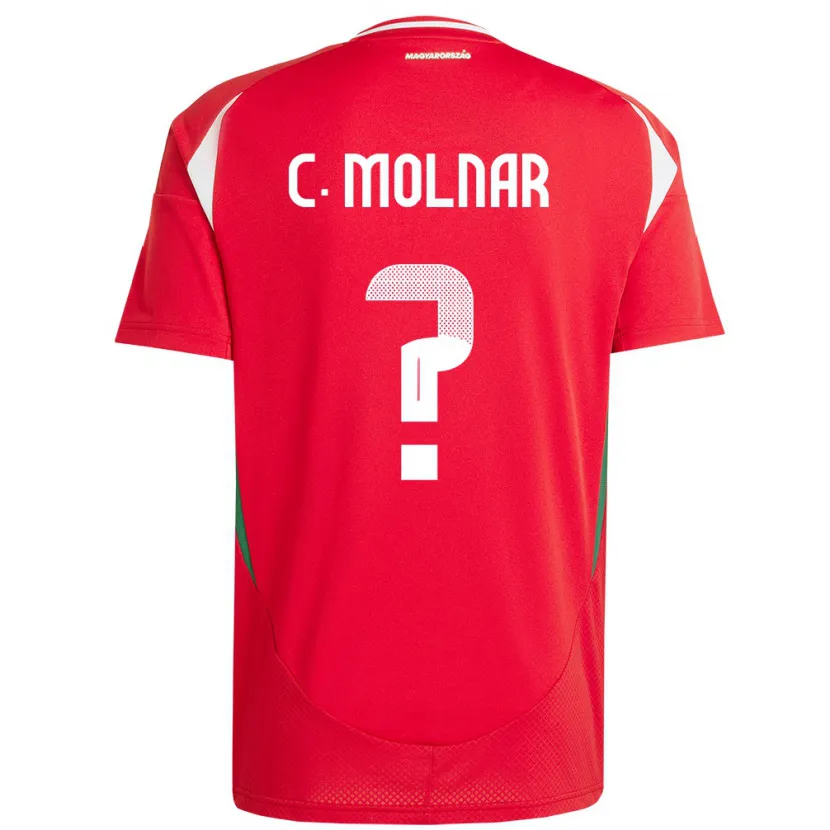 Danxen Dzieci Węgry Csaba Molnár #0 Czerwony Domowa Koszulka 24-26 Koszulki Klubowe