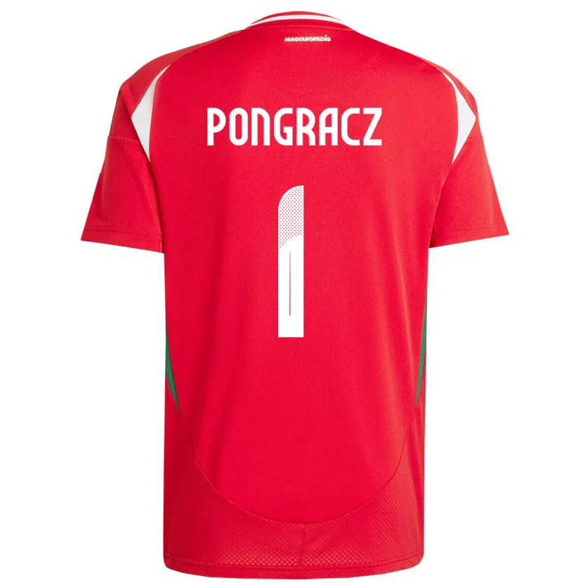 Danxen Dzieci Węgry Agness Pongracz #1 Czerwony Domowa Koszulka 24-26 Koszulki Klubowe