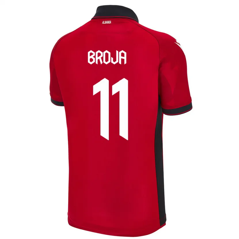 Danxen Dzieci Albania Armando Broja #11 Czerwony Domowa Koszulka 24-26 Koszulki Klubowe