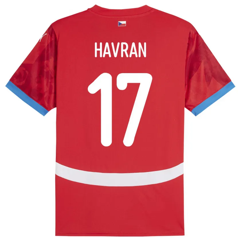 Danxen Dzieci Czechy Marek Havran #17 Czerwony Domowa Koszulka 24-26 Koszulki Klubowe