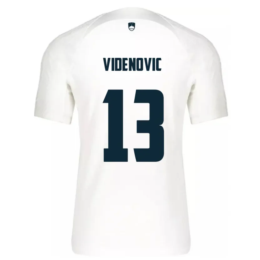 Danxen Dzieci Słowenia Denis Videnovic #13 Biały Domowa Koszulka 24-26 Koszulki Klubowe