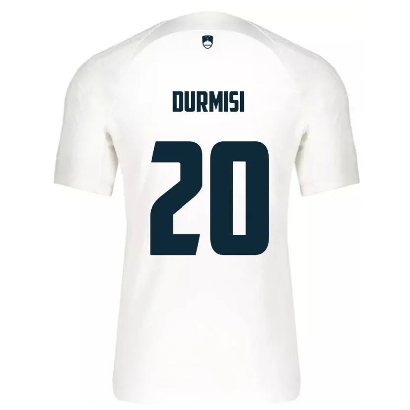Danxen Dzieci Słowenia Arman Durmisi #20 Biały Domowa Koszulka 24-26 Koszulki Klubowe