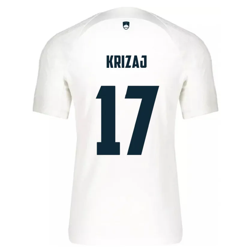 Danxen Dzieci Słowenia Izabela Križaj #17 Biały Domowa Koszulka 24-26 Koszulki Klubowe