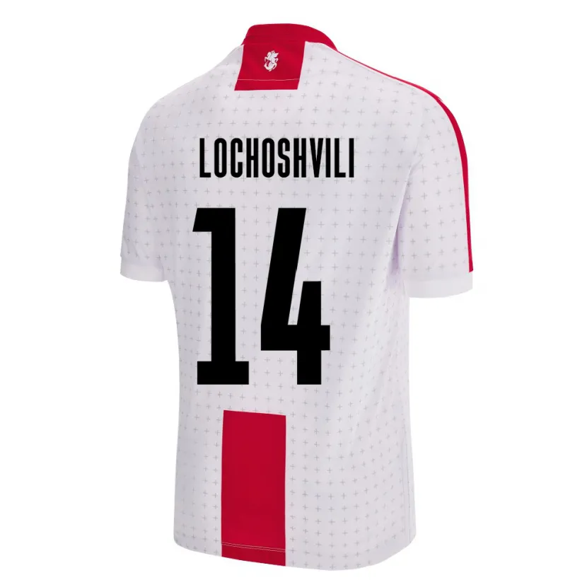 Danxen Dzieci Georgia Luka Lochoshvili #14 Biały Domowa Koszulka 24-26 Koszulki Klubowe