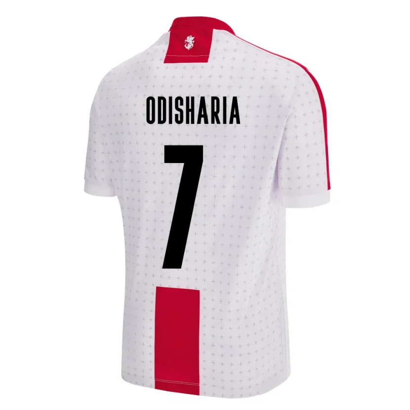 Danxen Dzieci Georgia Lasha Odisharia #7 Biały Domowa Koszulka 24-26 Koszulki Klubowe