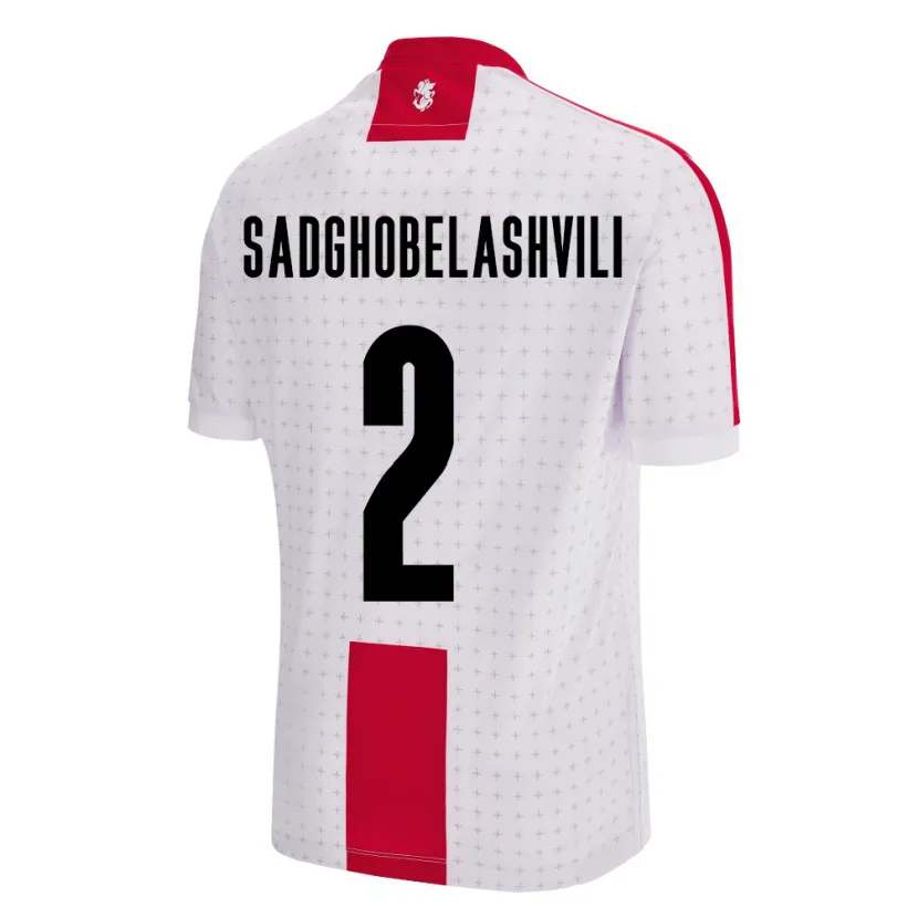 Danxen Dzieci Georgia Gela Sadghobelashvili #2 Biały Domowa Koszulka 24-26 Koszulki Klubowe