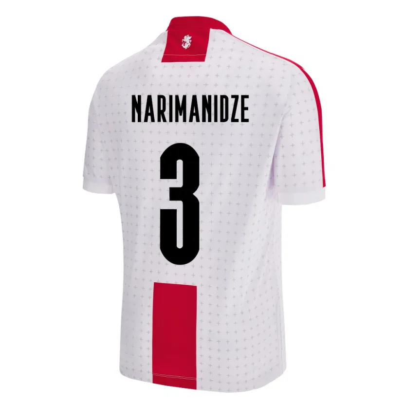 Danxen Dzieci Georgia Aleksandre Narimanidze #3 Biały Domowa Koszulka 24-26 Koszulki Klubowe