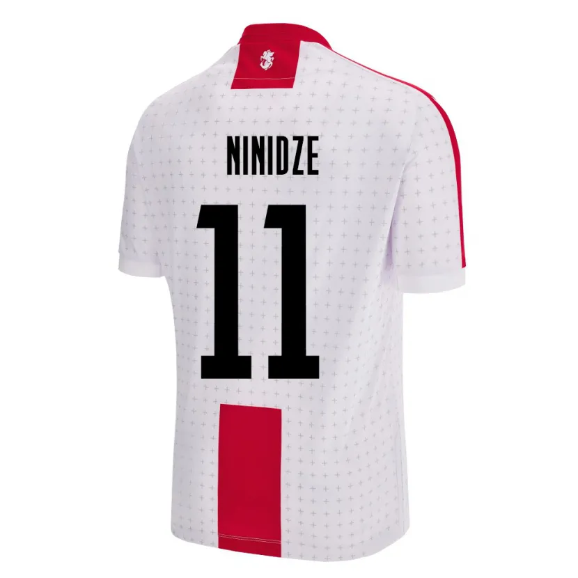 Danxen Dzieci Georgia Nikoloz Ninidze #11 Biały Domowa Koszulka 24-26 Koszulki Klubowe