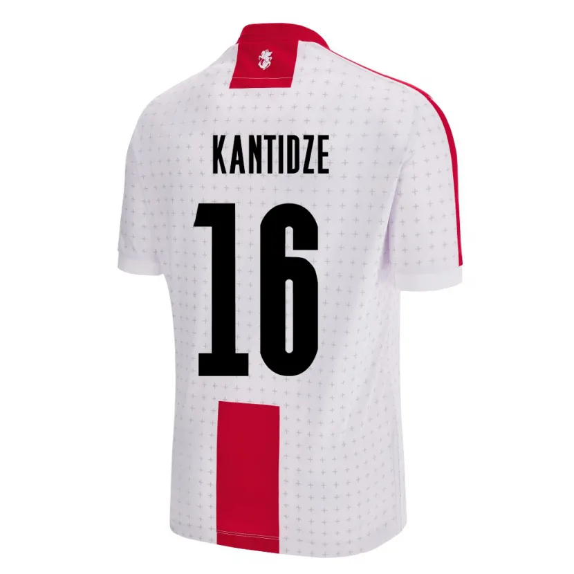 Danxen Dzieci Georgia Nikoloz Kantidze #16 Biały Domowa Koszulka 24-26 Koszulki Klubowe