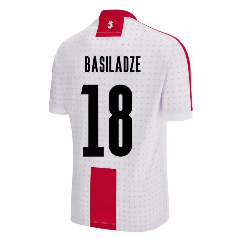 Danxen Dzieci Georgia Aleko Basiladze #18 Biały Domowa Koszulka 24-26 Koszulki Klubowe