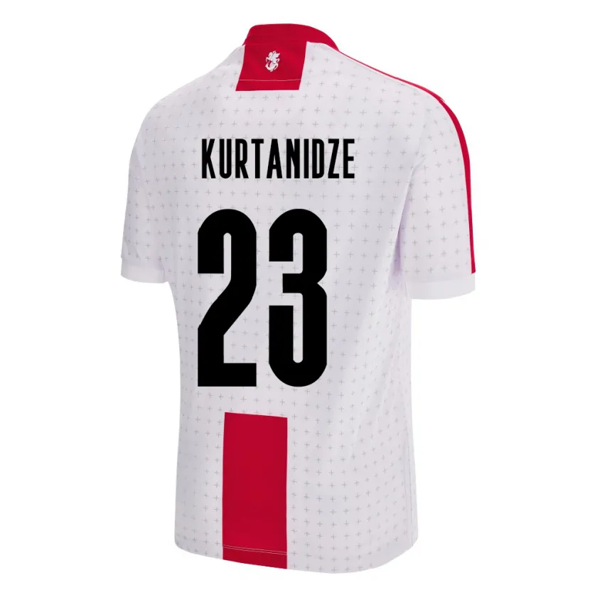 Danxen Dzieci Georgia Revaz Kurtanidze #23 Biały Domowa Koszulka 24-26 Koszulki Klubowe
