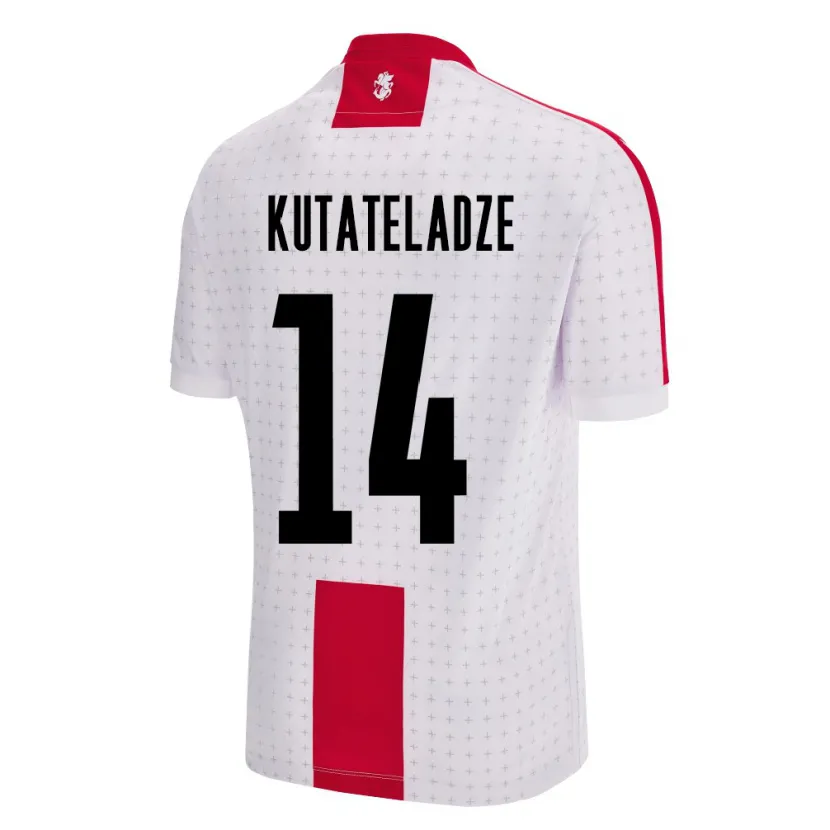 Danxen Dzieci Georgia Alexandre Kutateladze #14 Biały Domowa Koszulka 24-26 Koszulki Klubowe