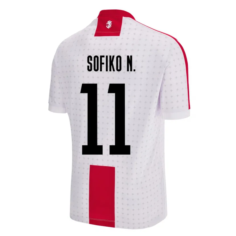 Danxen Dzieci Georgia Sofiko Narsia #11 Biały Domowa Koszulka 24-26 Koszulki Klubowe