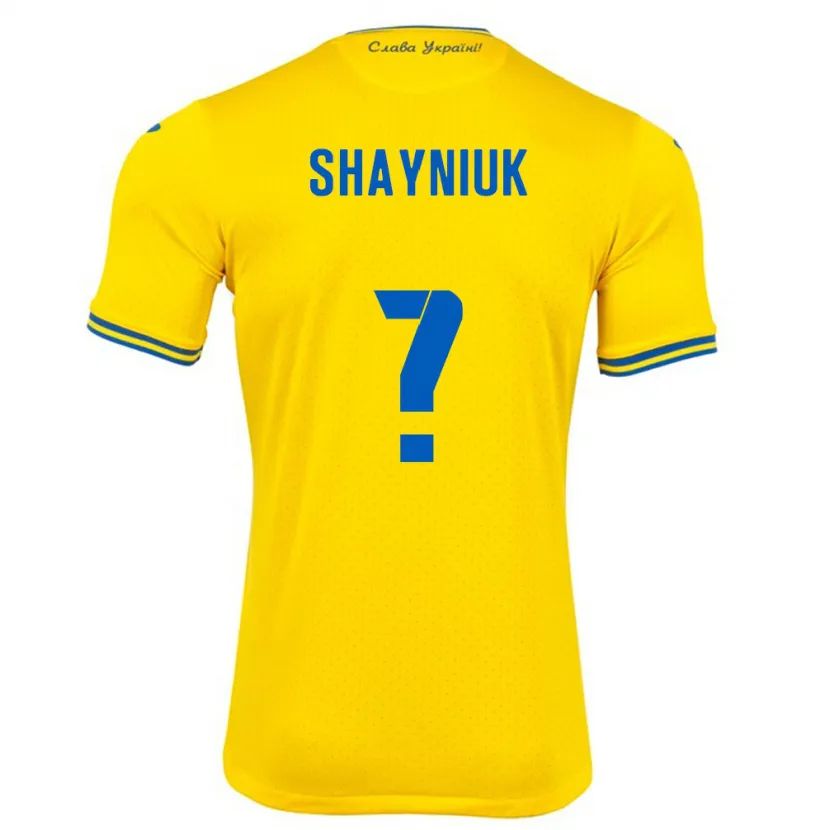 Danxen Dzieci Ukraina Marina Shayniuk #0 Żółty Domowa Koszulka 24-26 Koszulki Klubowe