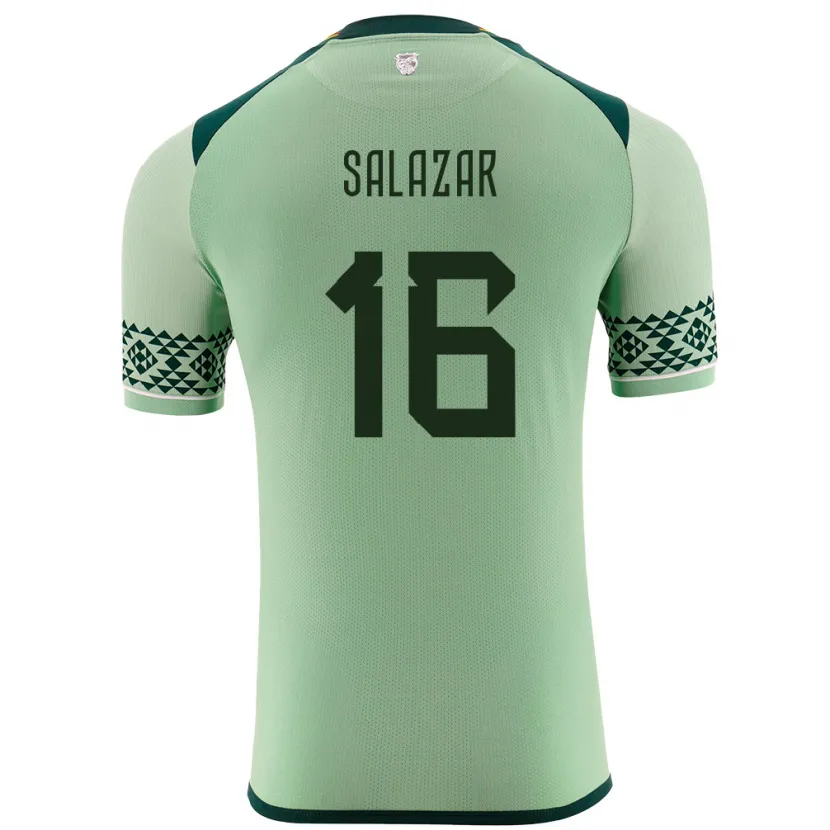 Danxen Dzieci Boliwia Marco Salazar #16 Jasnozielony Domowa Koszulka 24-26 Koszulki Klubowe