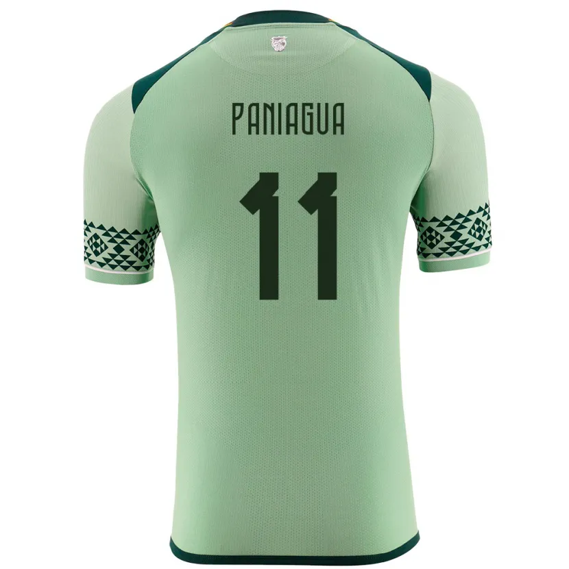 Danxen Dzieci Boliwia Moises Paniagua #11 Jasnozielony Domowa Koszulka 24-26 Koszulki Klubowe