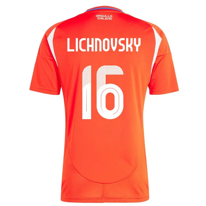 Danxen Dzieci Chile Igor Lichnovsky #16 Czerwony Domowa Koszulka 24-26 Koszulki Klubowe