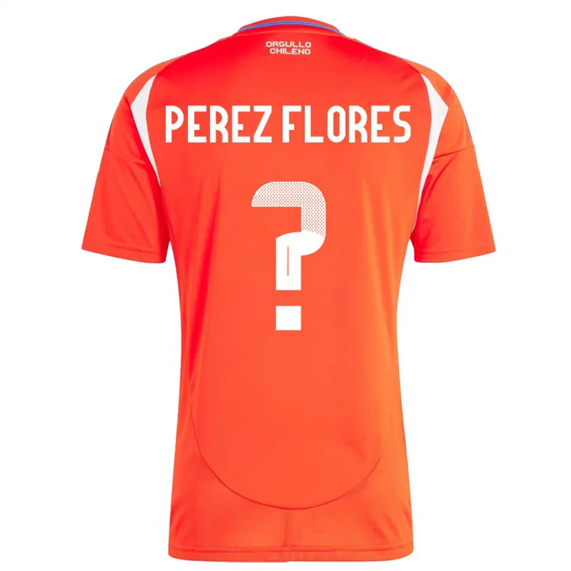 Danxen Dzieci Chile Benjamín Pérez Flores #0 Czerwony Domowa Koszulka 24-26 Koszulki Klubowe