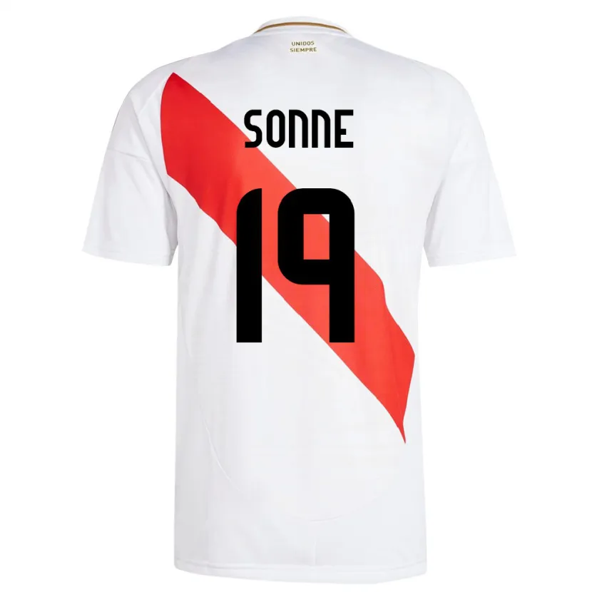 Danxen Dzieci Peru Oliver Sonne #19 Biały Domowa Koszulka 24-26 Koszulki Klubowe