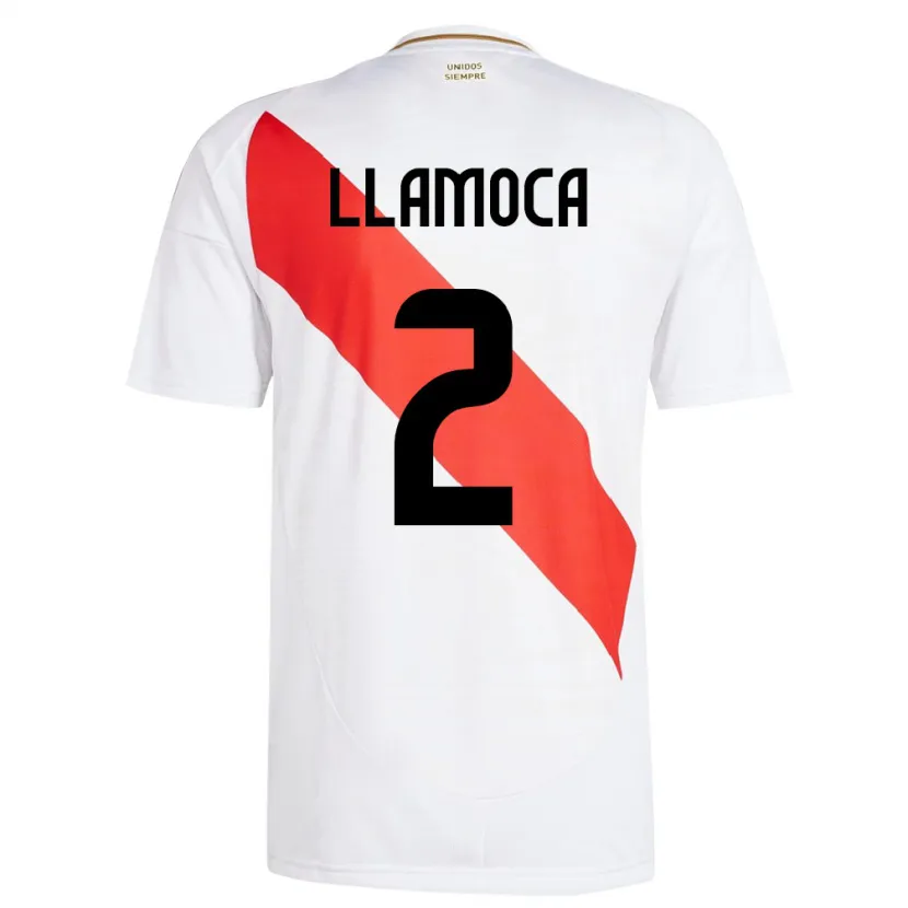 Danxen Dzieci Peru Braelynn Llamoca #2 Biały Domowa Koszulka 24-26 Koszulki Klubowe