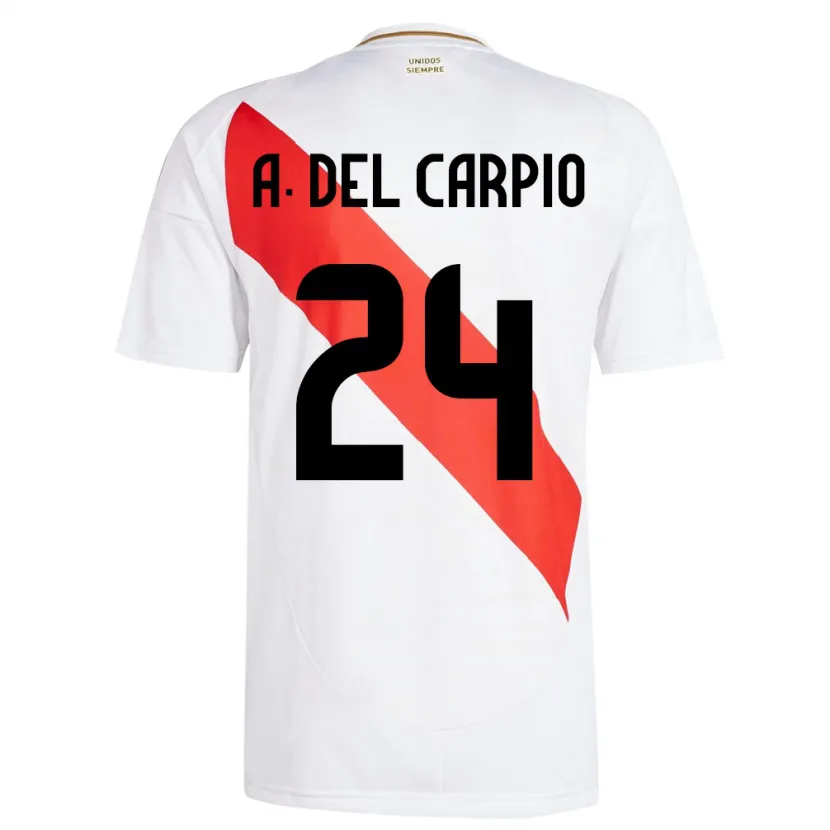 Danxen Dzieci Peru Annie Del Carpio #24 Biały Domowa Koszulka 24-26 Koszulki Klubowe