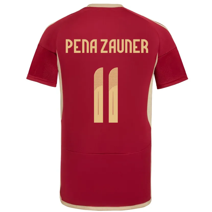Danxen Dzieci Wenezuela Enrique Peña Zauner #11 Burgundia Domowa Koszulka 24-26 Koszulki Klubowe
