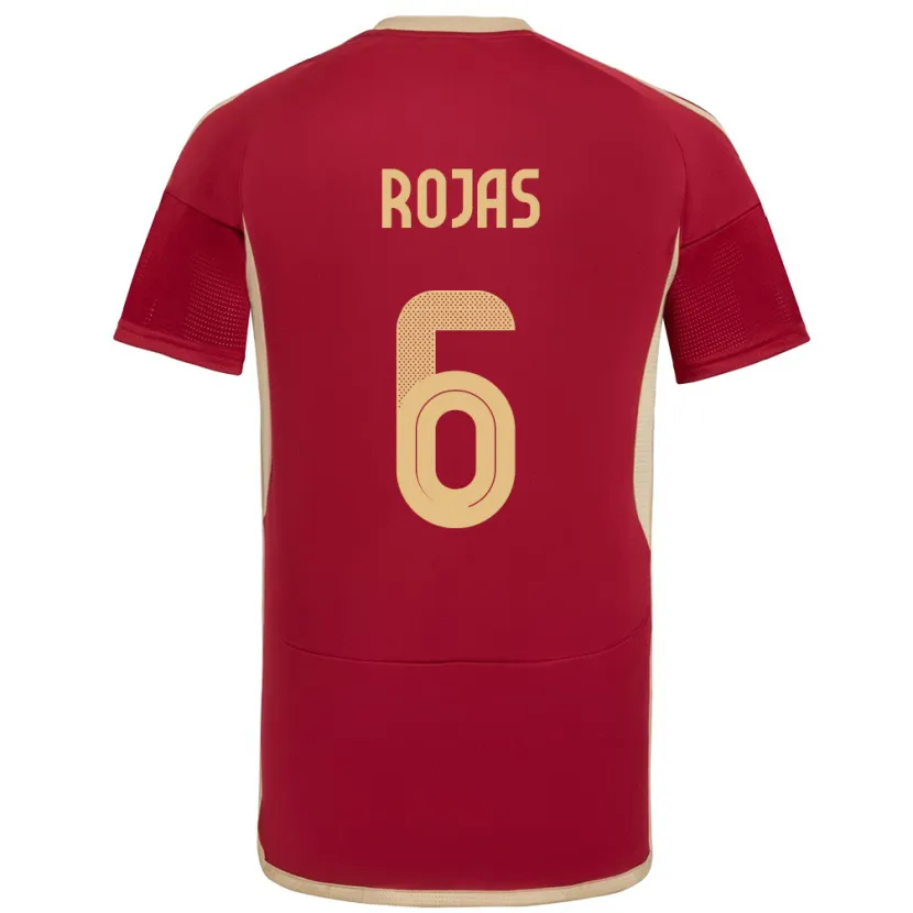 Danxen Dzieci Wenezuela Carlos Rojas #6 Burgundia Domowa Koszulka 24-26 Koszulki Klubowe