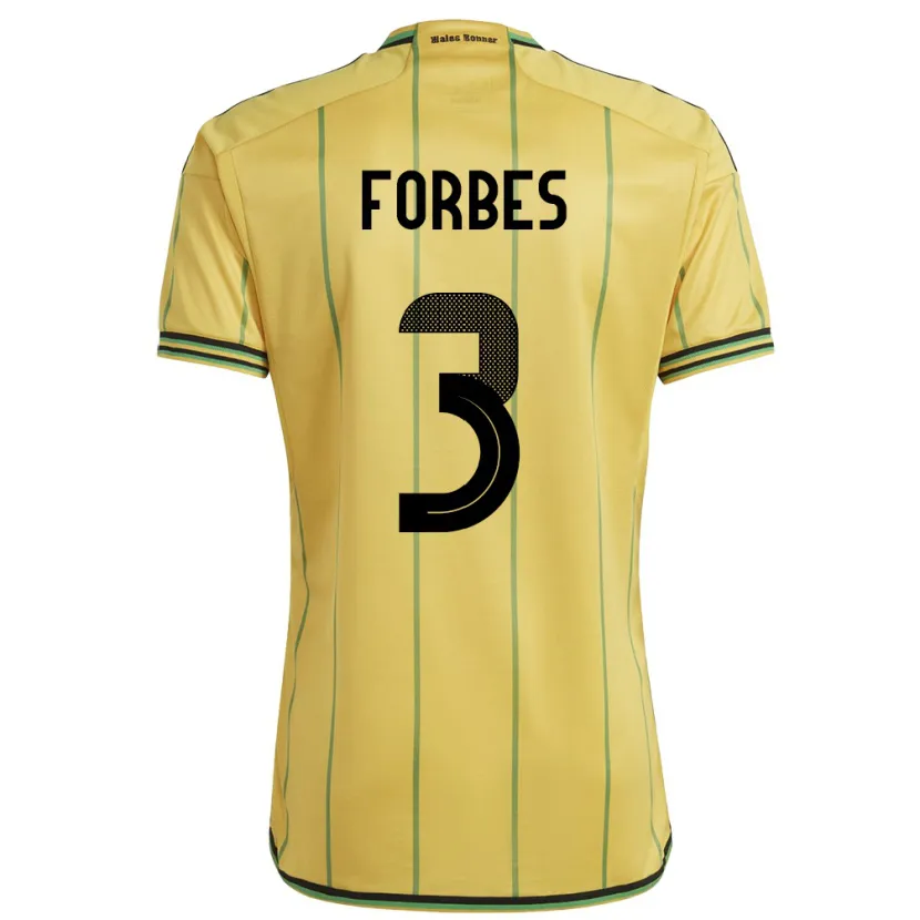 Danxen Dzieci Jamajka Michael Forbes #3 Żółty Domowa Koszulka 24-26 Koszulki Klubowe