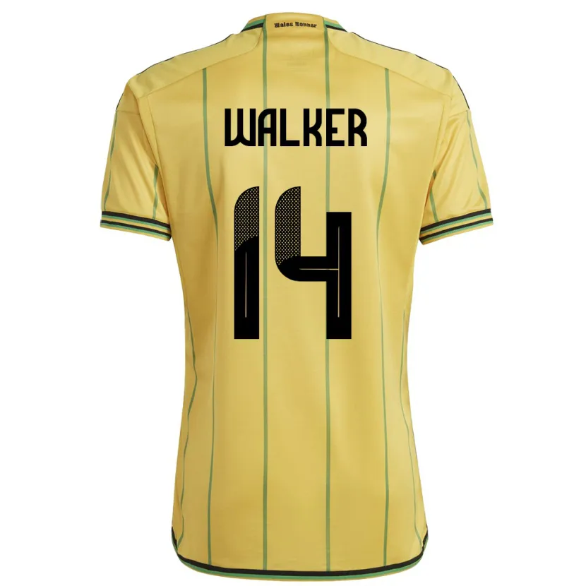 Danxen Dzieci Jamajka Ricshya Walker #14 Żółty Domowa Koszulka 24-26 Koszulki Klubowe