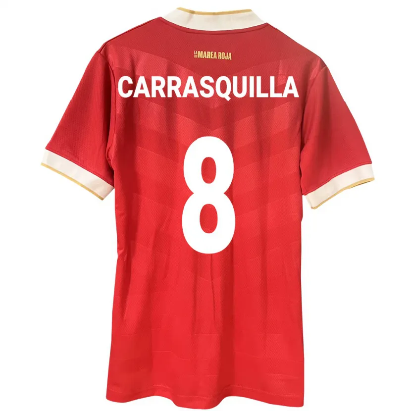 Danxen Dzieci Panama Adalberto Carrasquilla #8 Czerwony Domowa Koszulka 24-26 Koszulki Klubowe
