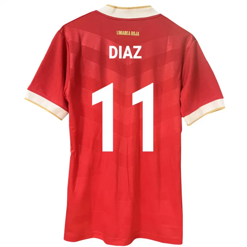 Danxen Dzieci Panama Ismael Díaz #11 Czerwony Domowa Koszulka 24-26 Koszulki Klubowe
