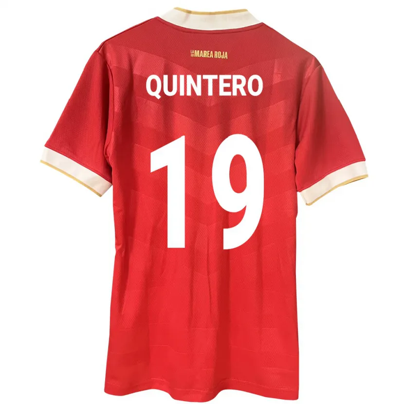 Danxen Dzieci Panama Alberto Quintero #19 Czerwony Domowa Koszulka 24-26 Koszulki Klubowe