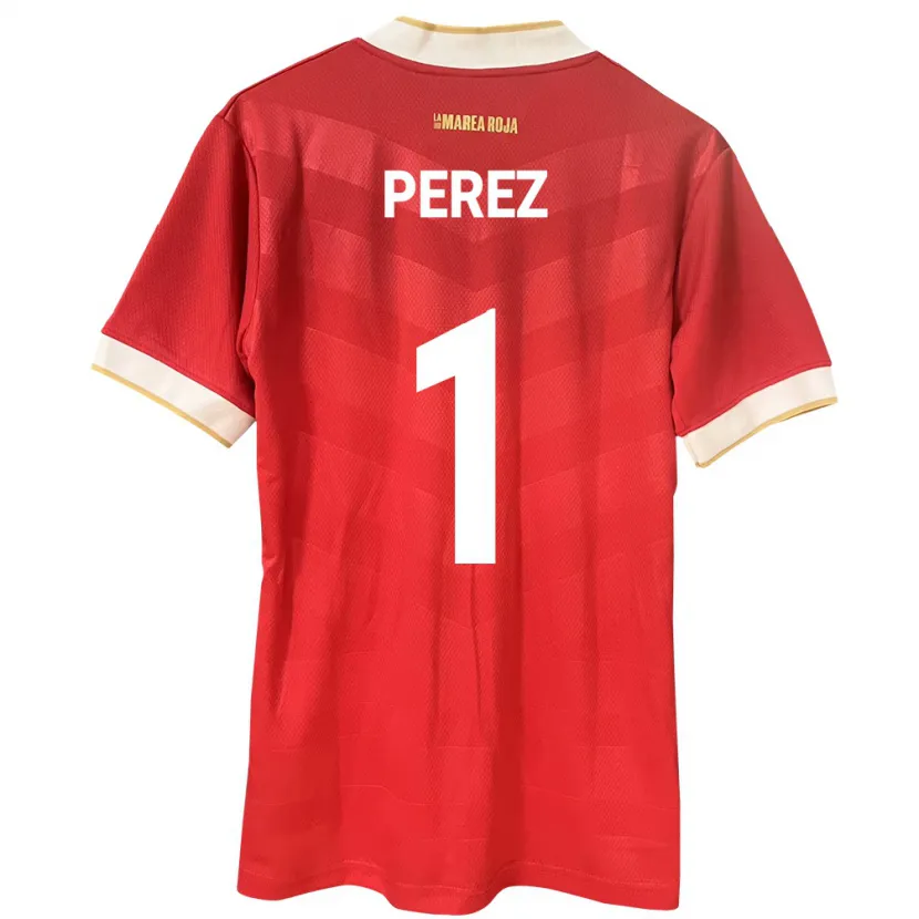 Danxen Dzieci Panama Miguel Pérez #1 Czerwony Domowa Koszulka 24-26 Koszulki Klubowe