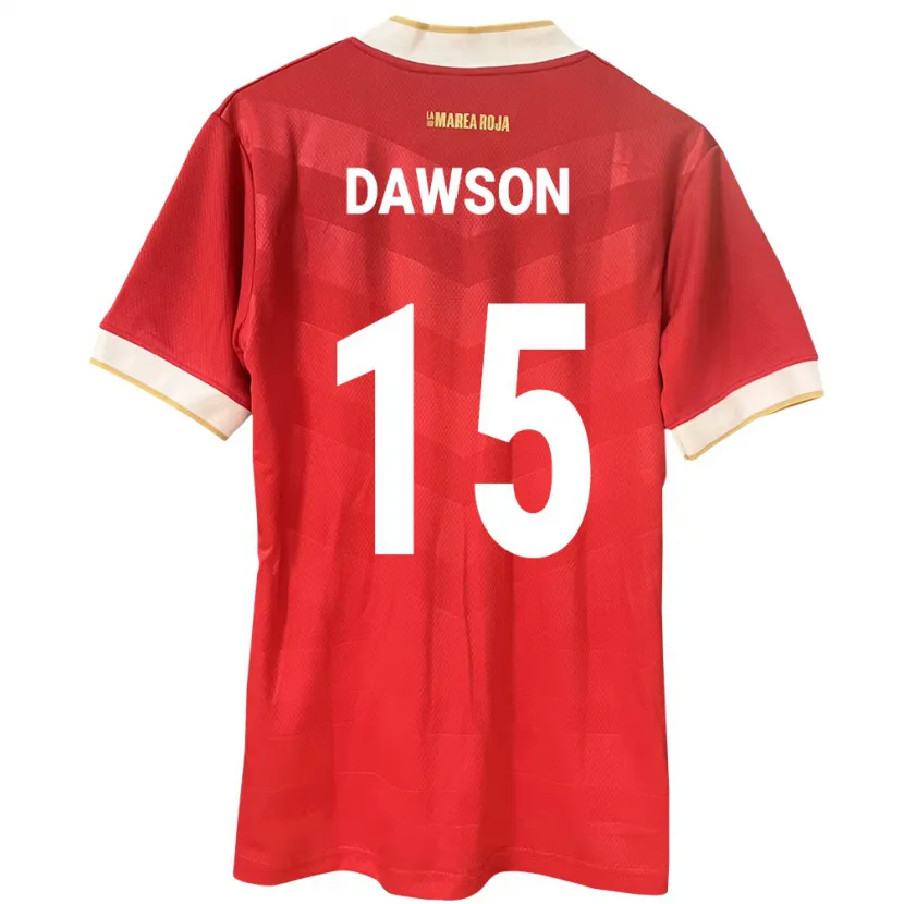 Danxen Dzieci Panama Didier Dawson #15 Czerwony Domowa Koszulka 24-26 Koszulki Klubowe