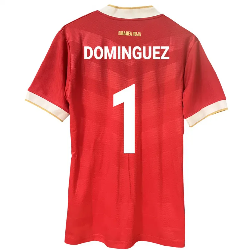 Danxen Dzieci Panama Valeska Domínguez #1 Czerwony Domowa Koszulka 24-26 Koszulki Klubowe