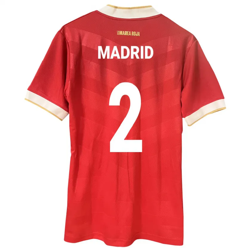 Danxen Dzieci Panama Dayane Madrid #2 Czerwony Domowa Koszulka 24-26 Koszulki Klubowe