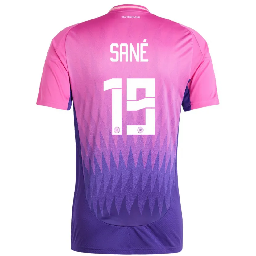 Danxen Dzieci Niemcy Leroy Sane #19 Różowy Fiolet Wyjazdowa Koszulka 24-26 Koszulki Klubowe