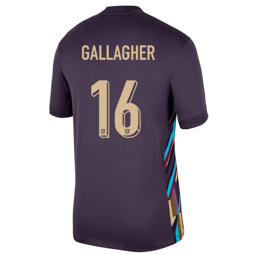 Danxen Dzieci Anglia Conor Gallagher #16 Ciemna Rodzynka Wyjazdowa Koszulka 24-26 Koszulki Klubowe