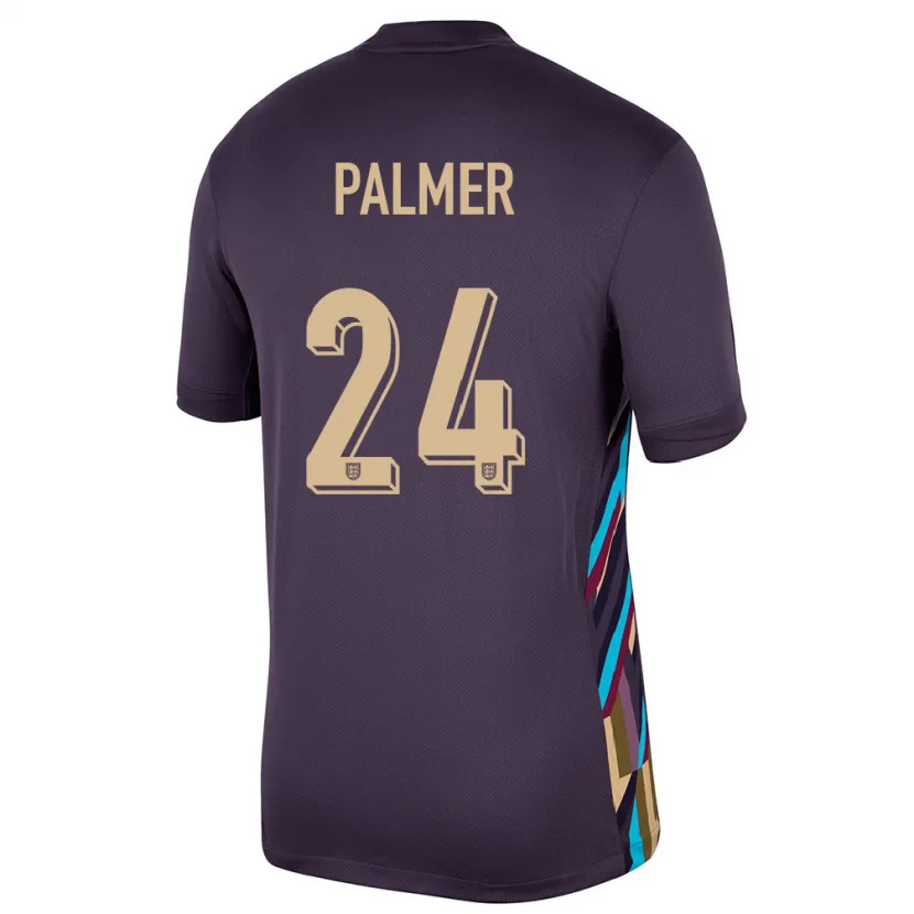 Danxen Dzieci Anglia Cole Palmer #24 Ciemna Rodzynka Wyjazdowa Koszulka 24-26 Koszulki Klubowe