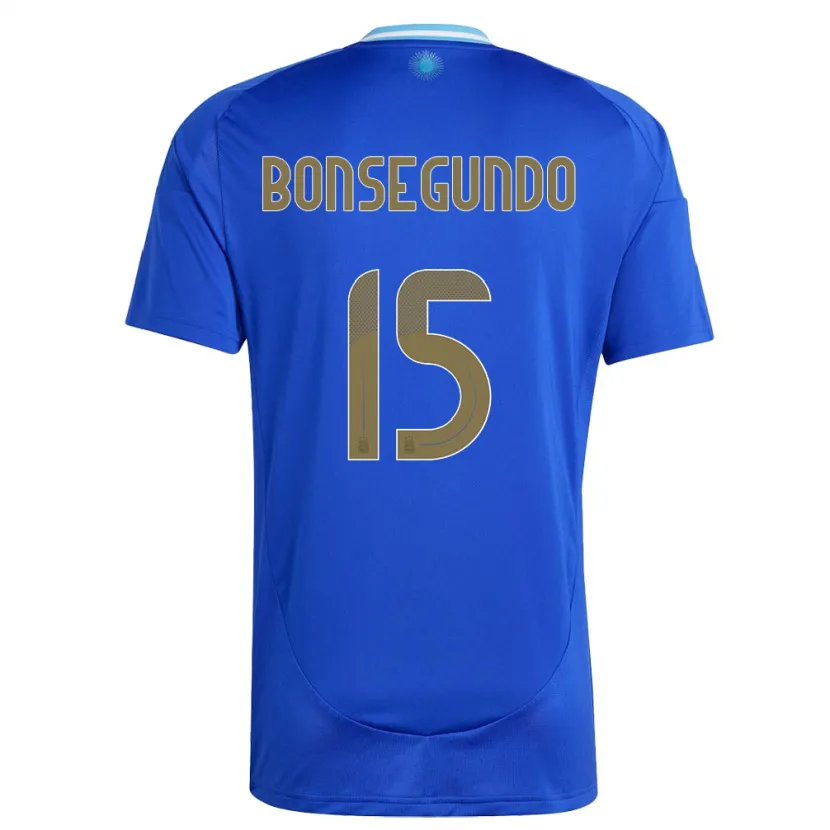 Danxen Dzieci Argentyna Florencia Bonsegundo #15 Niebieski Wyjazdowa Koszulka 24-26 Koszulki Klubowe