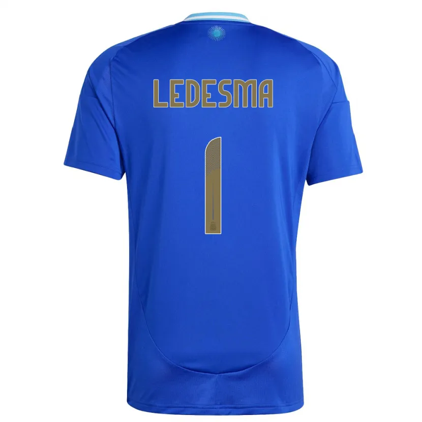 Danxen Dzieci Argentyna Jeremias Ledesma #1 Niebieski Wyjazdowa Koszulka 24-26 Koszulki Klubowe