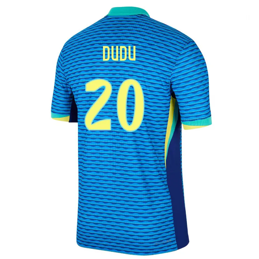 Danxen Dzieci Brazylia Dudu #20 Niebieski Wyjazdowa Koszulka 24-26 Koszulki Klubowe