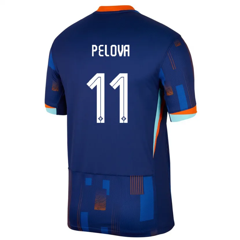 Danxen Dzieci Holandia Victoria Pelova #11 Niebieski Wyjazdowa Koszulka 24-26 Koszulki Klubowe